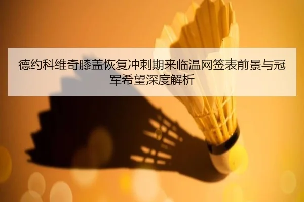 德约科维奇膝盖恢复冲刺期来临温网签表前景与冠军希望深度解析
